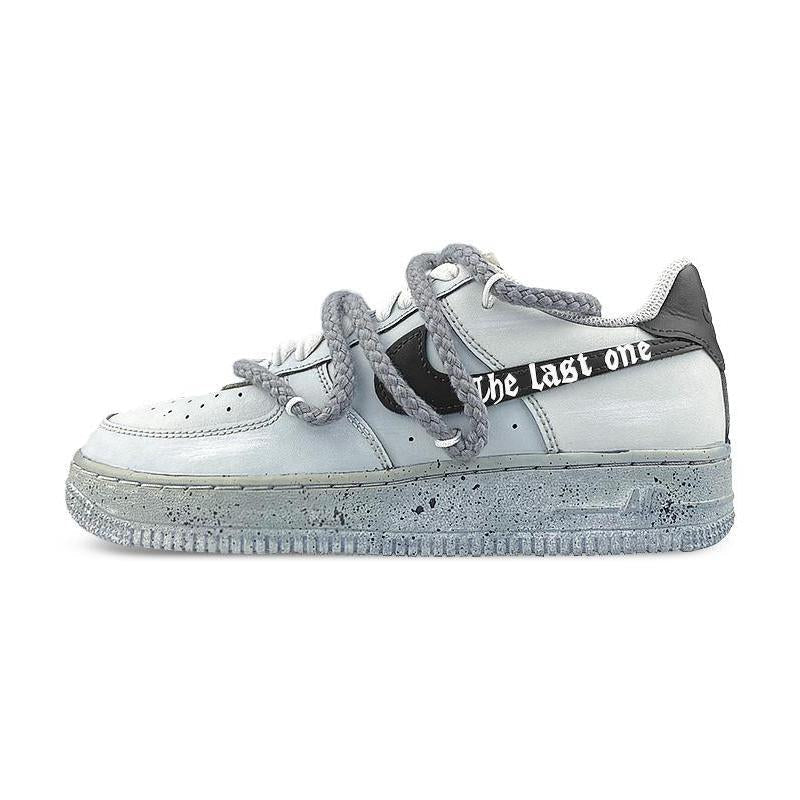 [Custom The male doomsday grey stain is dissolved]  Air Force 1 Skateboarding Shoes Men