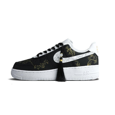 [Custom Taiji Yin and Yang]  Air Force 1 Skateboarding Shoes Men