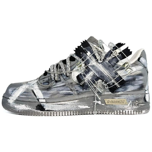 [Custom Zipper Deconstruction]  Air Force 1 Skateboarding Shoes Men