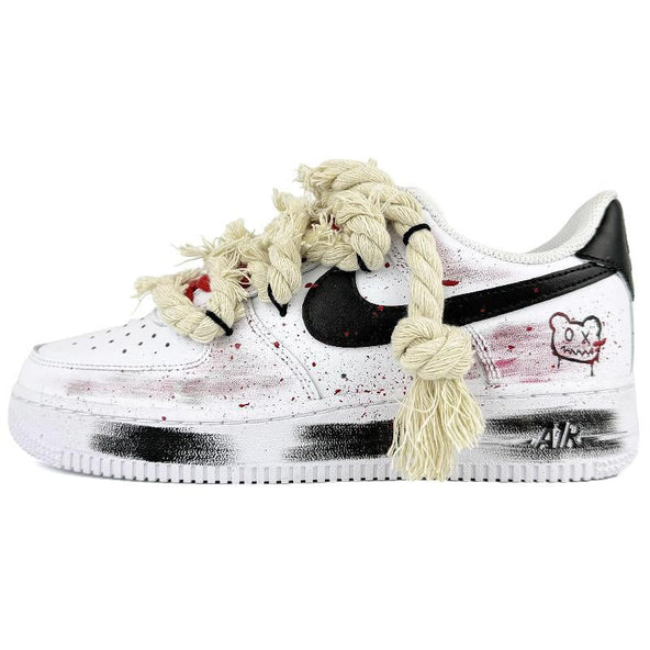 [Custom Violent Little Bear]  Air Force 1 Skateboarding Shoes Men