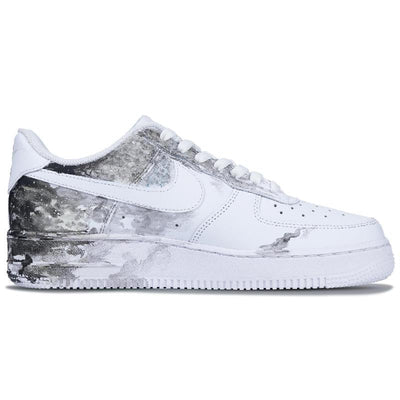 [Custom The male style is like a dragon raising its head and soaring with joy]  Air Force 1 Skateboarding Shoes Men Low-top Black/White/Red