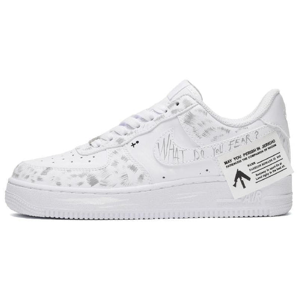 [Custom The male version of FEAR is white and black]  Air Force 1 Skateboarding Shoes Men