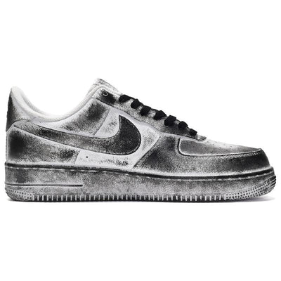 [Custom The men's Chinese dragon is in black, white and grey]  Air Force 1 Skateboarding Shoes Men Low-top Black/White/Gray