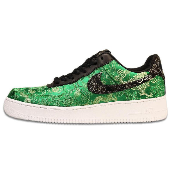 [Custom Transformation - Green Jade and Blue Dragon]  Air Force 1 Skateboarding Shoes Men