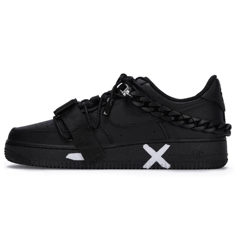 [Custom The black machine can be AF1 female]  Air Force 1 Skateboarding Shoes Women's