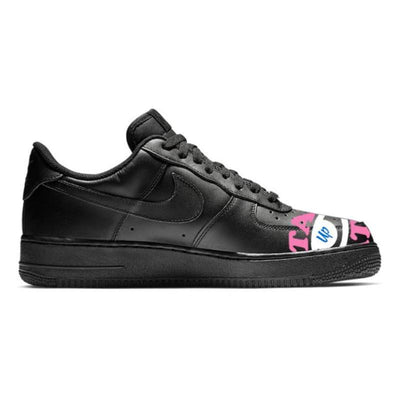 [Custom Stay up late]  Air Force 1 Skateboard Shoes Women's Low-Top Black