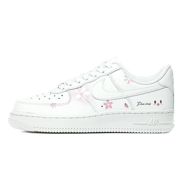 [Custom Spring flowers]  Air Force 1 Skateboarding Shoes Women's