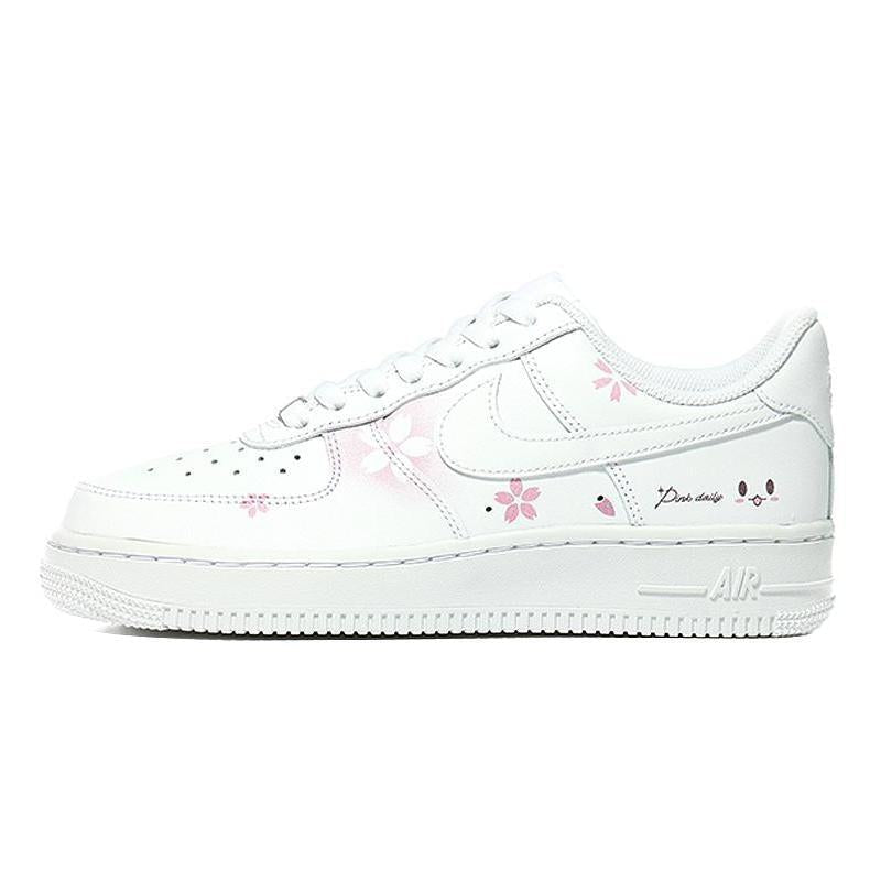 [Custom Spring flowers]  Air Force 1 Skateboarding Shoes Women's
