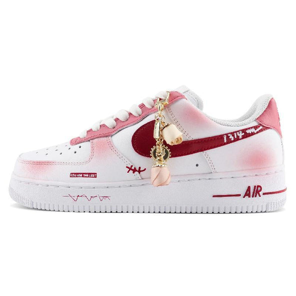 [Custom Women's rose love words]  Air Force 1 Skateboarding Shoes Women's