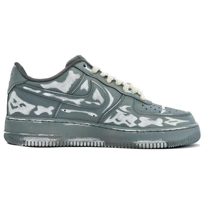 [Custom Women's scratch-off card gray QD]  Air Force 1 Skateboarding Shoes Women's