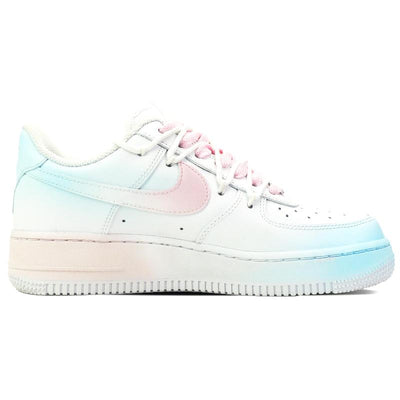 [Custom Travel Around The Galaxy]  Air Force 1 Skateboarding Shoes Women's Low-top Blue/pink/white