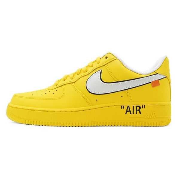 [Custom Women's pure and mellow citron]  Air Force 1 Skateboard Shoes Women's Low-Top Yellow/Gray