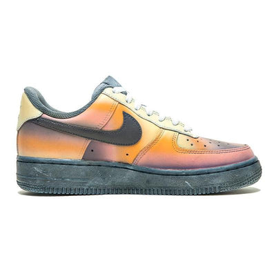 [Custom Women's sunset black orange]  Air Force 1 Skateboarding Shoes Women's Low-top Black/Orange