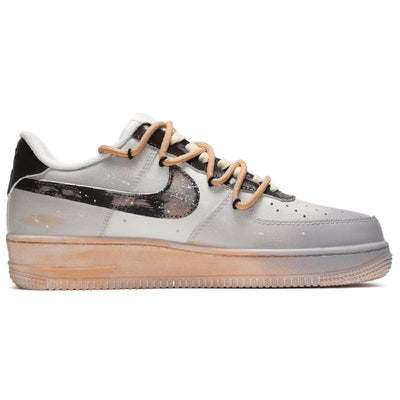 [Custom Women's cocoa milk tea is black, gray and brown]  Air Force 1 Skateboarding Shoes Women's
