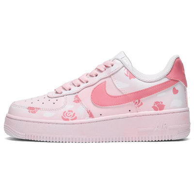 [Custom Women's pink rose]  Air Force 1 Skateboarding Shoes Women's