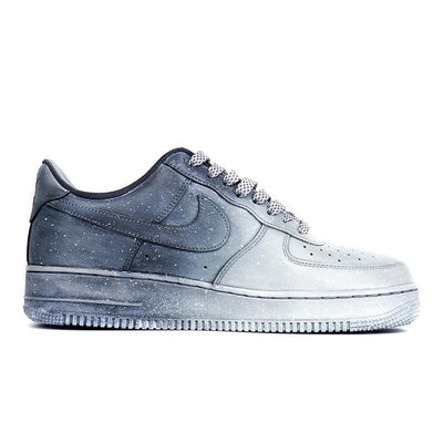 [Custom The women's style is dyed in a starry grey with butterflies]  Air Force 1 Skateboarding Shoes Women's