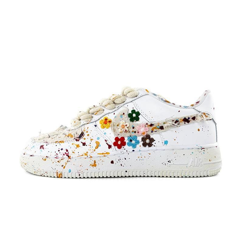 [Custom Valentine's Day sticker flowers]  Air Force 1 Skateboarding Shoes Women's