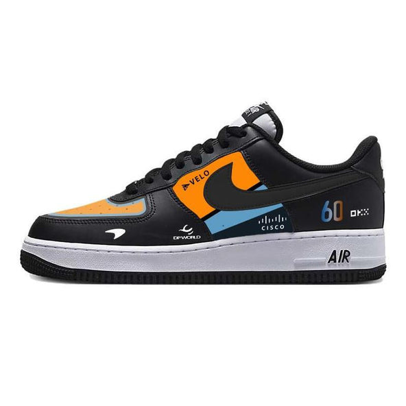 [Custom Super Racing Car]  Air Force 1 Skateboarding Shoes Unisex Low-top White