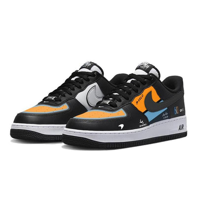 [Custom Super Racing Car]  Air Force 1 Skateboarding Shoes Unisex Low-top White