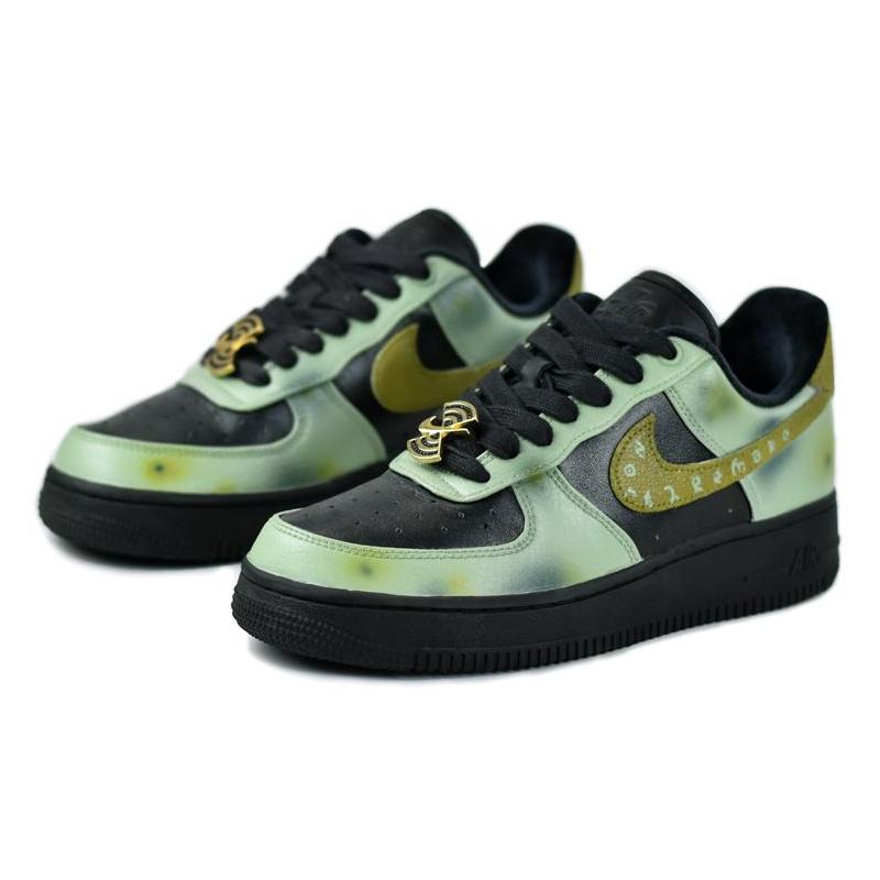 [Custom Women's jade celadon]  Air Force 1 Skateboard Shoes Women's Low-Top Emerald Green