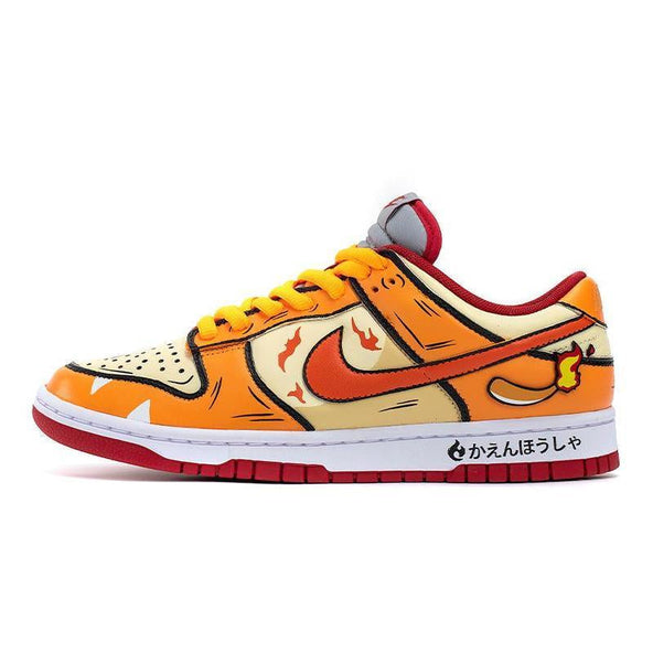 [Custom The female version of the little fire dragon is orange-yellow]  Dunk Skateboarding Shoes Women's