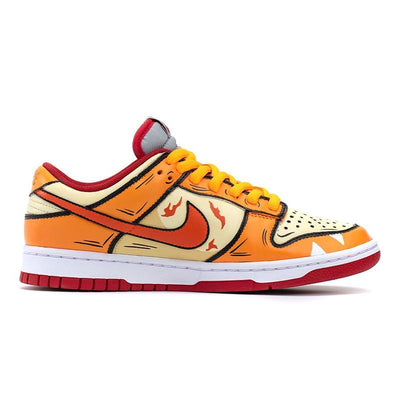 [Custom The female version of the little fire dragon is orange-yellow]  Dunk Skateboarding Shoes Women's