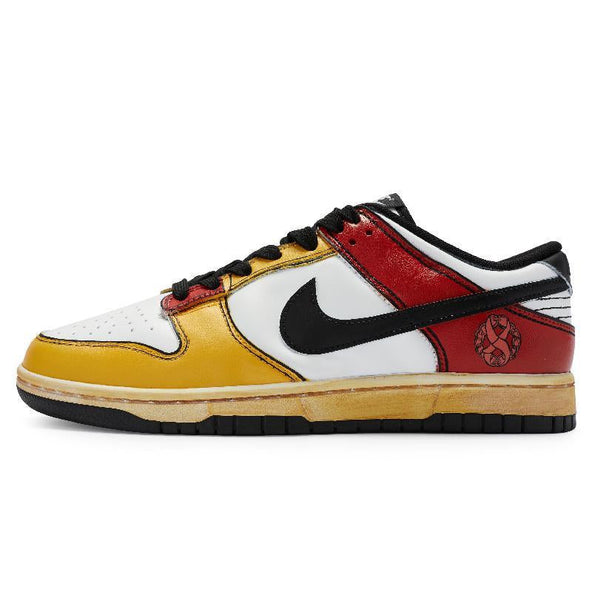 [Custom Men's anti-war alliance]  Dunk Skateboarding Shoes Men Low-top White