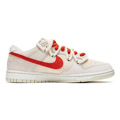 [Custom Men's beige and red lucky ones]  Dunk Skateboarding Shoes Men