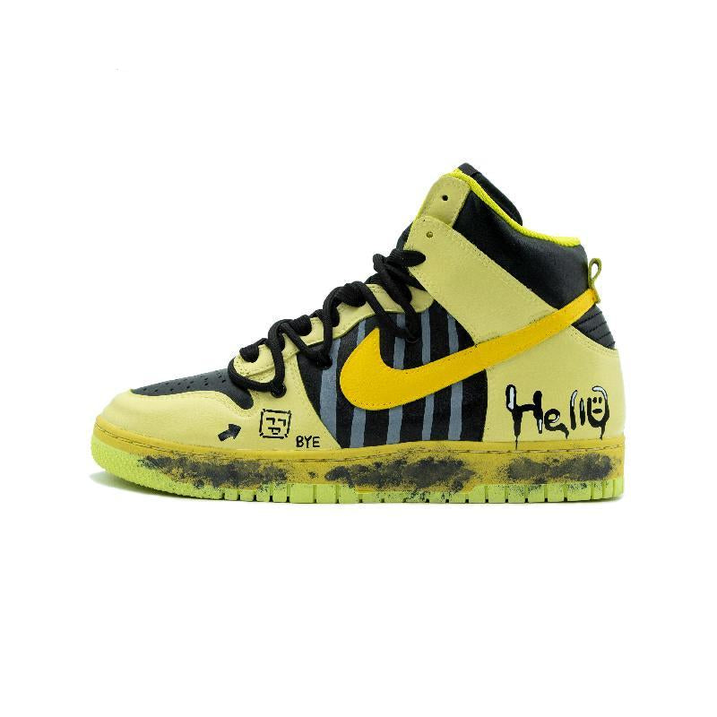 [Custom The egg yolks of the same type for both men and women are yellow and black]  Dunk Skateboarding Shoes Unisex