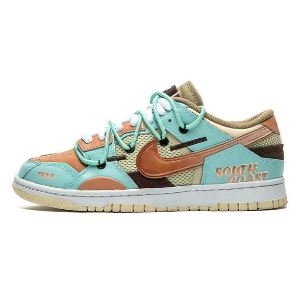 [Custom Men's South Coast]  Dunk Skateboarding Shoes Men Low-top Taupe