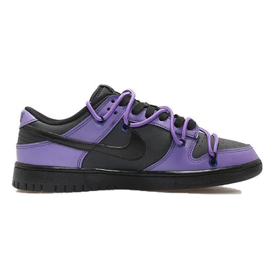 [Custom Men's lightning hook in purple and black]  Dunk Skateboarding Shoes Men