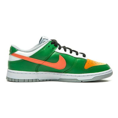 [Custom Men's striped green orange G-BOX]  Dunk Skateboarding Shoes Men Low-top Green Orange