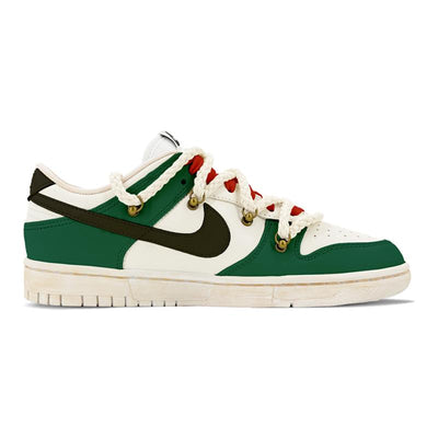 [Custom Jingle bells]  Dunk Skateboarding Shoes Men Low-top Mi/Green/Black