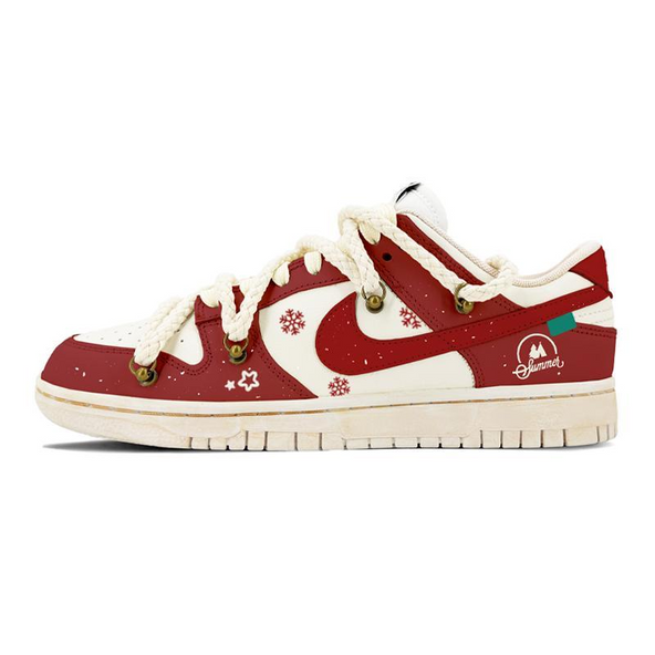 [Custom Snowy Christmas]  Dunk Skateboarding Shoes Men