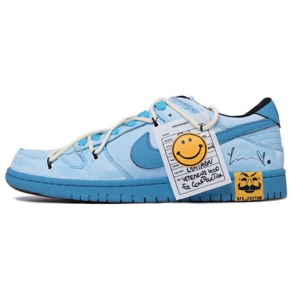 [Custom Men's style: Misty Glacier Blue]  Dunk Skateboarding Shoes Men