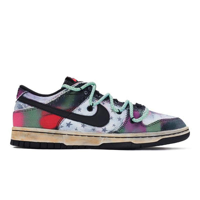 [Custom Men's space tree plants are green and purple]  Dunk Skateboarding Shoes Men