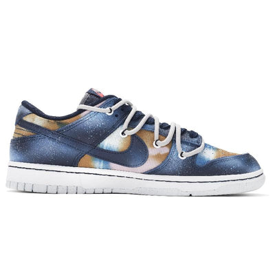 [Custom Men's spray-painted starry sky in black and blue]  Dunk Skateboarding Shoes Men