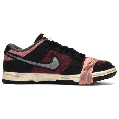 [Custom Women's melted plush black powder]  Dunk Skateboarding Shoes Women's