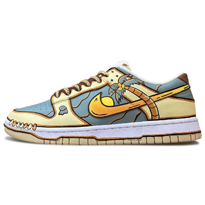 [Custom Men's Skull Coast]  Dunk Skateboarding Shoes Men