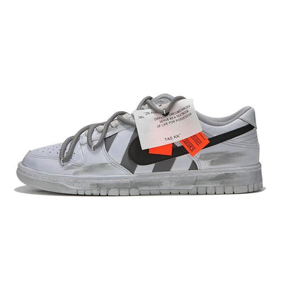 [Custom Men's high street industrial grey]  Dunk Skateboarding Shoes Men