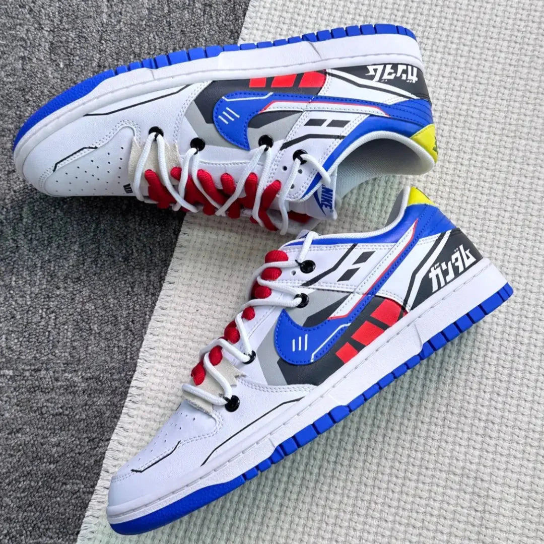 [Custom Free Gundam]  Dunk Skateboarding Shoes Men