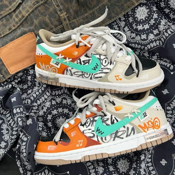 Sunset Mix - Beige Orange Women's