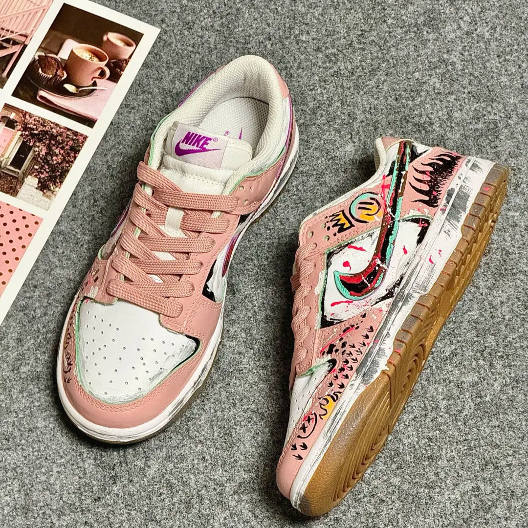 [Custom Smiley Face] Air Force 1 Skateboarding Shoes Unisex