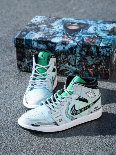 FZBB Cyberpunk -  Men's Jordan 1 Mid Custom