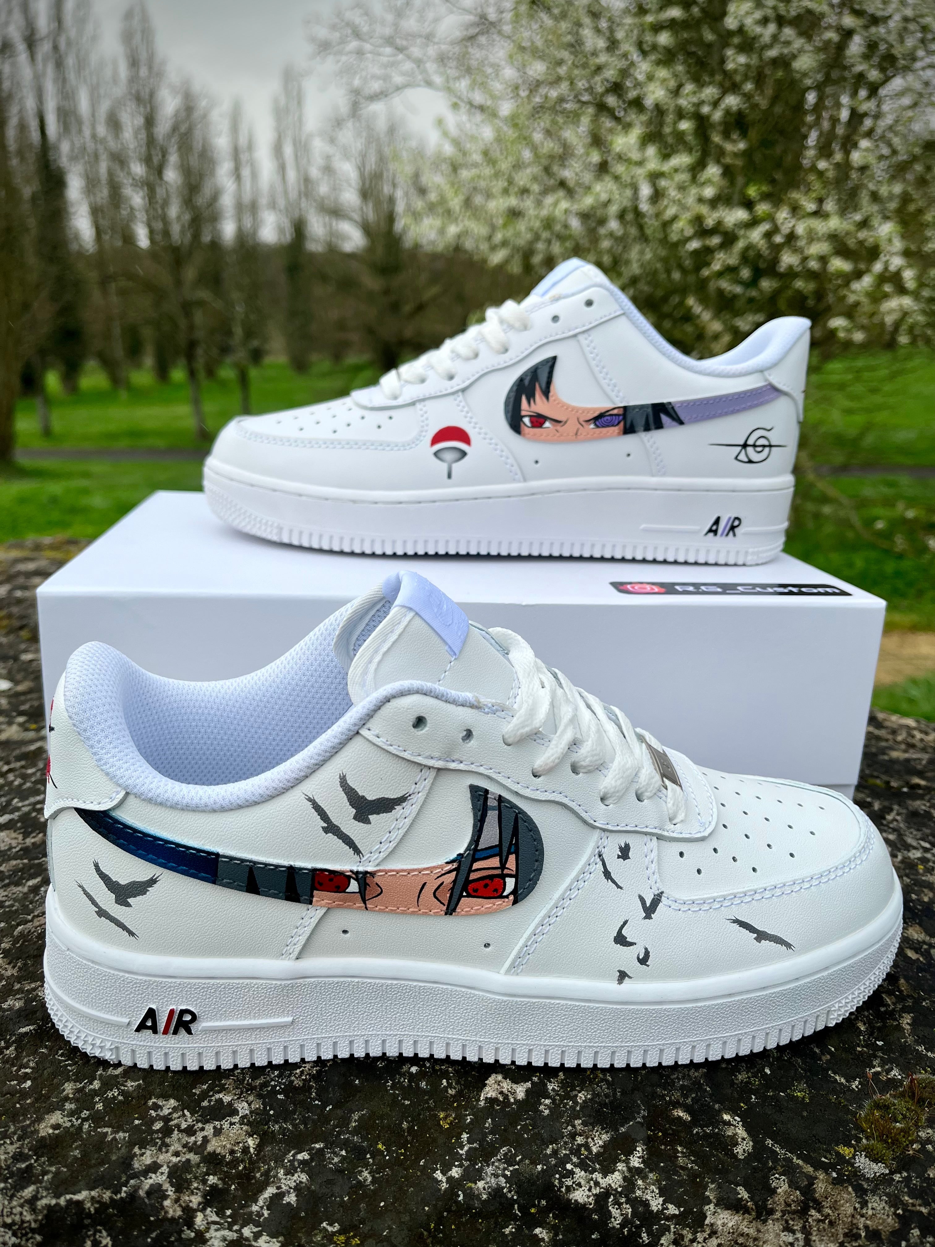 [CustomSasuke vs itachi] Air Force 1 Skateboarding Shoes Unisex