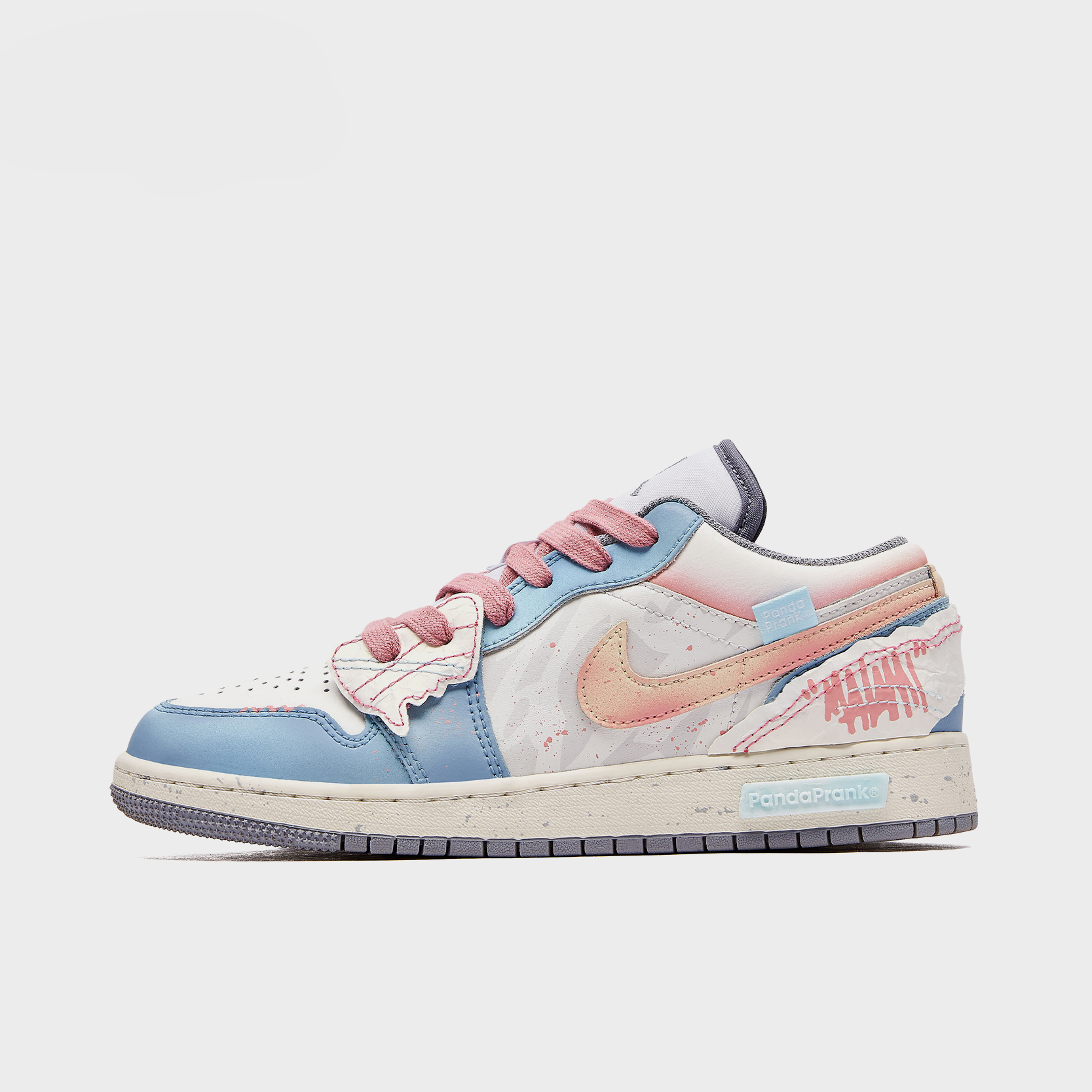 Pink Wave - Women's Jordan 1 Low Custom