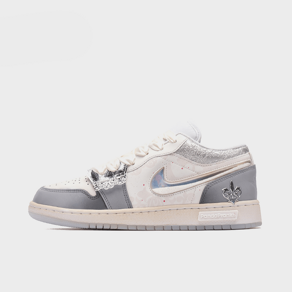 Silver Dancer - Women's Jordan 1 Low Custom