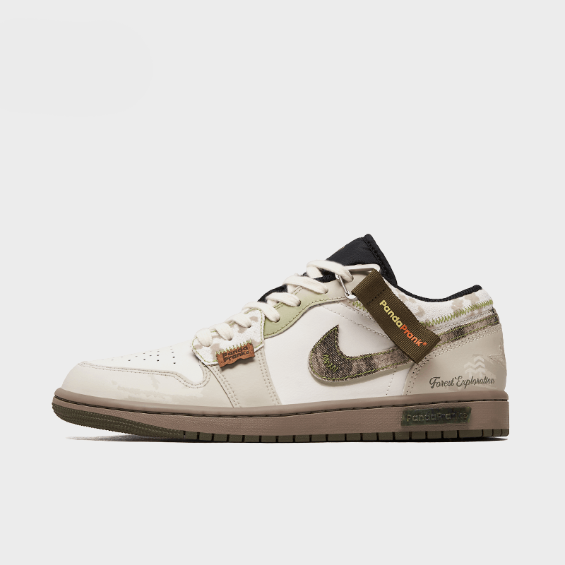 Shallow Forest Shadows - Men's Jordan 1 Low Custom