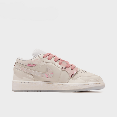 Pink Flower Fall - Women's Jordan 1 Low Custom