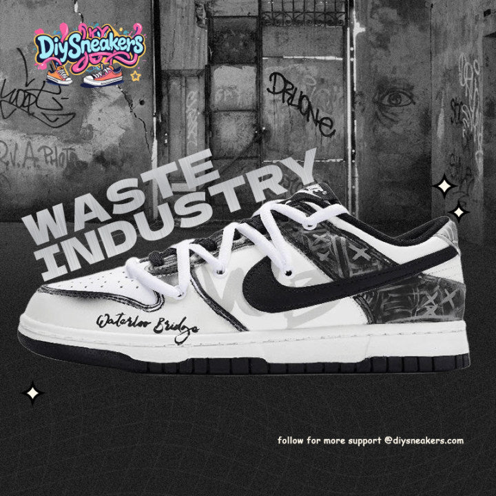 [Custom The male version of "Soul Broken on the Blue Bridge"]  Dunk Skateboarding Shoes Men